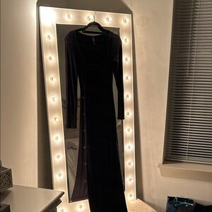 SKIMS Black Maxi Dress